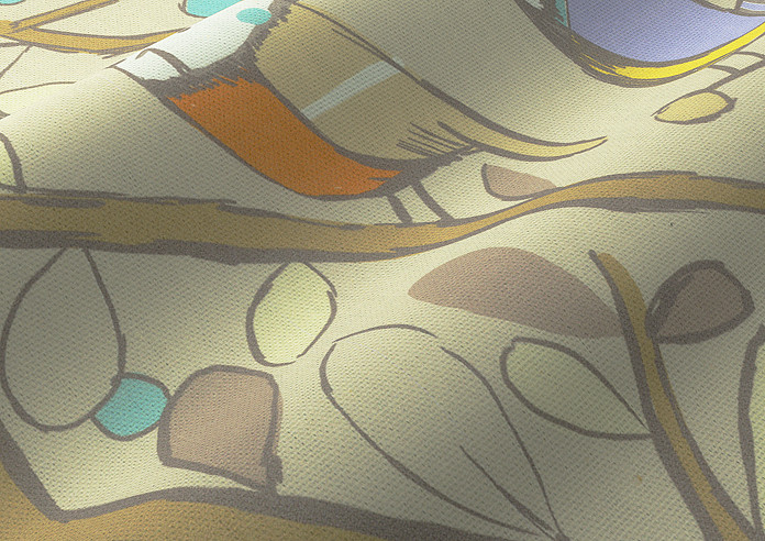 Tweety, Natural - Made to Measure Curtains - Image 4